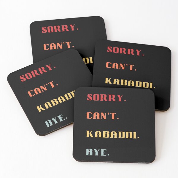 Item preview, Sorry Can't Kabaddi Bye - Funny Retro Kabaddi Saying lover designed and sold by Wiss2Arts.