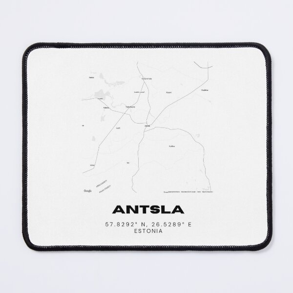 Item preview, Antsla Estonia Coordinates Print | 57.8292° N 26.5289° E | Minimal Art designed and sold by RM-Journey.