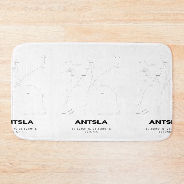 Item preview, Antsla Estonia Coordinates Print | 57.8292° N 26.5289° E | Minimal Art designed and sold by RM-Journey.