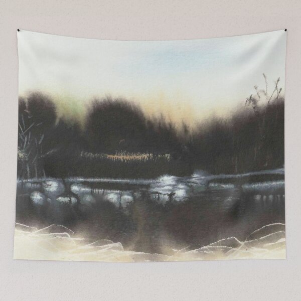 Item preview, Swamp Abstract Painting designed and sold by Karlena Lewin Studio.