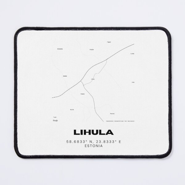 Item preview, Lihula Coordinates Print | 58.6833° N 23.8333° E | Estonia Minimal Wall Art designed and sold by RM-Journey.