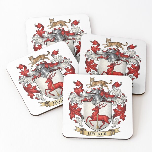 Item preview, The Decker Family Coat of Arms designed and sold by BagTown Clans.