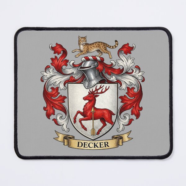 Item preview, The Decker Family Coat of Arms designed and sold by BagTown Clans.