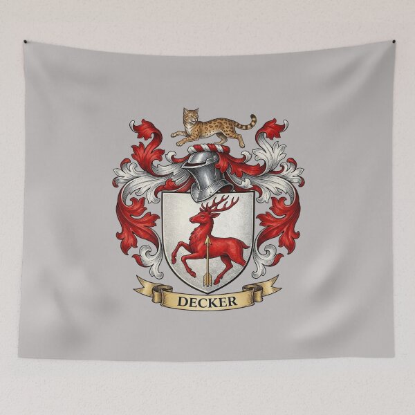 Item preview, The Decker Family Coat of Arms designed and sold by BagTown Clans.