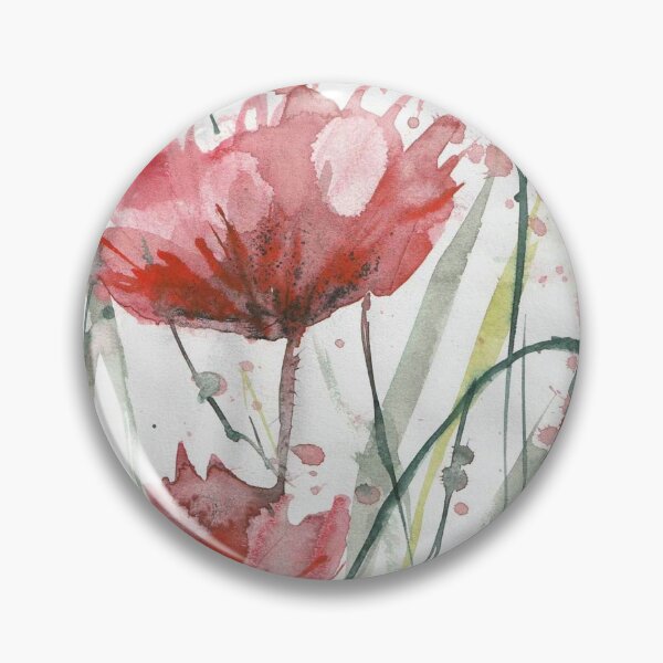 Item preview, Poppy Watercolour Painting  designed and sold by Karlena Lewin Studio.