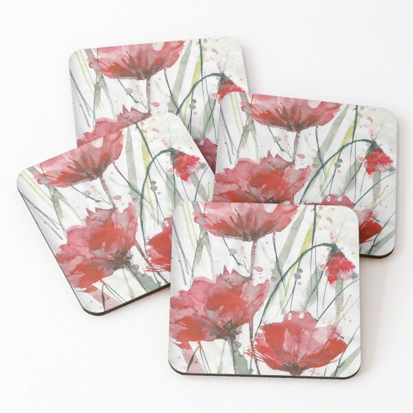 Item preview, Poppy Watercolour Painting  designed and sold by Karlena Lewin Studio.