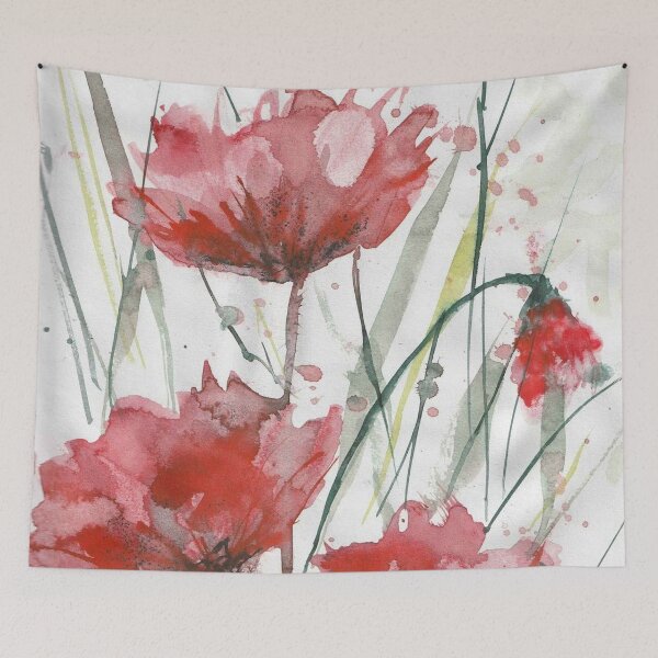 Item preview, Poppy Watercolour Painting  designed and sold by Karlena Lewin Studio.