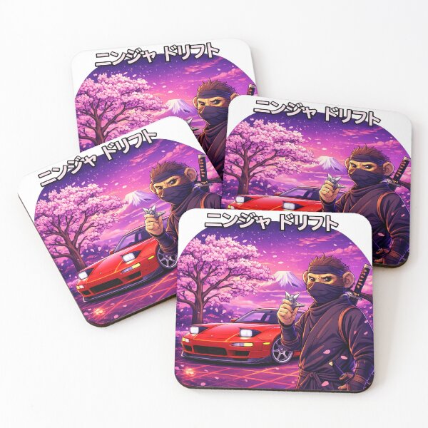 Item preview, Ninja Monkey Drift — Sakura Shadow Run designed and sold by ELmestka.