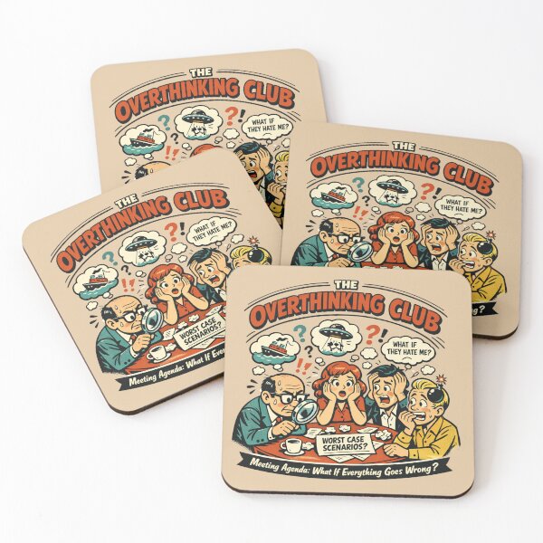 Item preview, The Overthinking Club – Retro Dark Humor Vintage Comic designed and sold by LMFARNACIO.