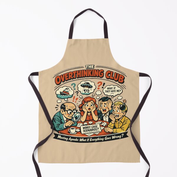 Item preview, The Overthinking Club – Retro Dark Humor Vintage Comic designed and sold by LMFARNACIO.