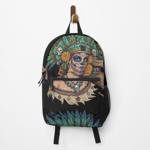 Item preview, Aztec Goddess Day of the Dead Sugar Skull Art designed and sold by KabronX.
