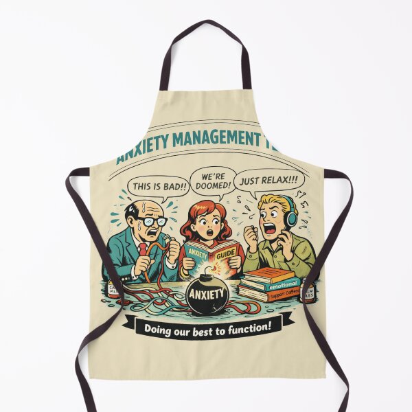 Item preview, Anxiety Management Team – Funny Retro Comic Anxiety Humor designed and sold by LMFARNACIO.