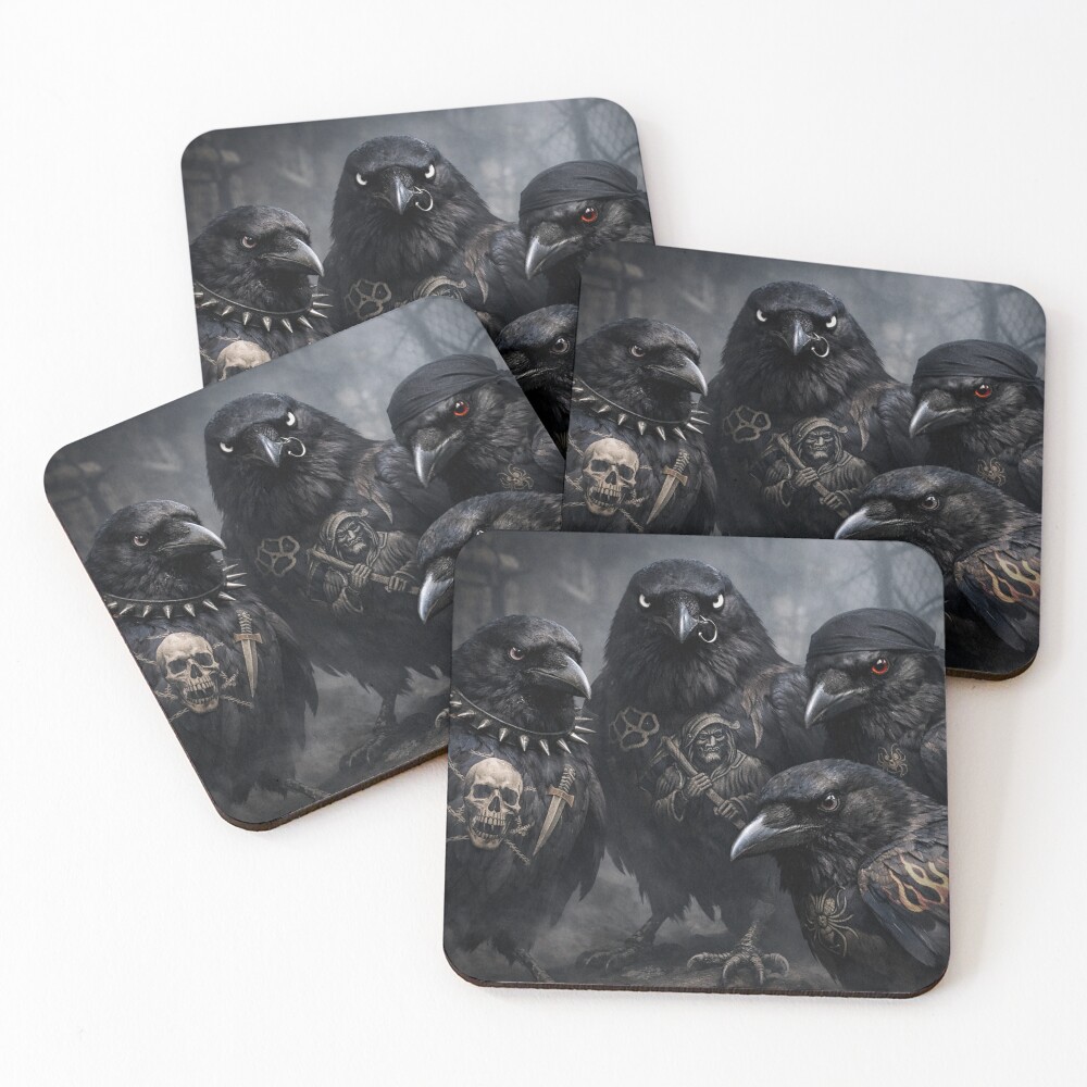 Item preview, Coasters (Set of 4) designed and sold by CrewWhiteCrow.