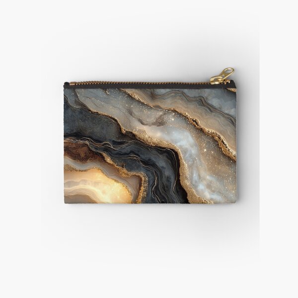 Item preview, Ethereal Slate and Pearl Fluid Resin with Glowing Gold Dust designed and sold by Nine Lives Studio.