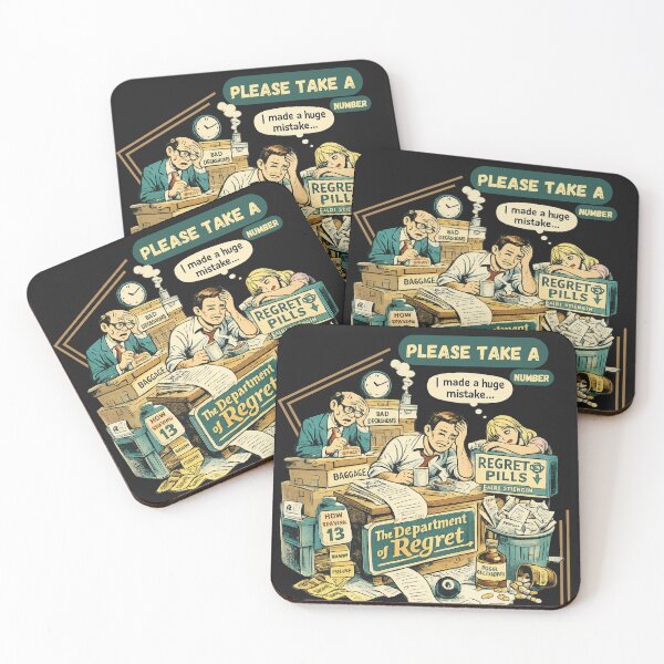 Item preview, The Department of Regret – Retro Comic Bad Decisions designed and sold by LMFARNACIO.