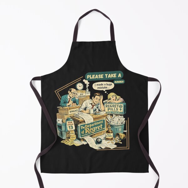 Item preview, The Department of Regret – Retro Comic Bad Decisions designed and sold by LMFARNACIO.