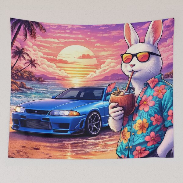 Item preview, Drift Paradise Rabbit — Tropical Sunset Ride designed and sold by ELmestka.