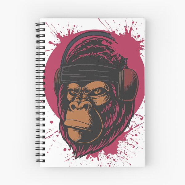 Item preview, Cool Gorilla with Headphones Street Art designed and sold by yuki-hana.