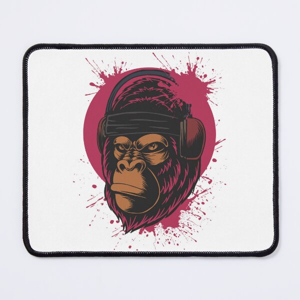Item preview, Cool Gorilla with Headphones Street Art designed and sold by yuki-hana.