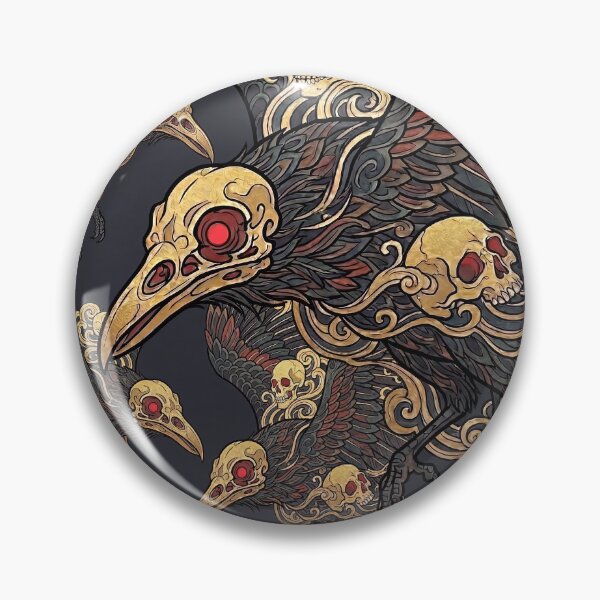 Item preview, Crow Skulls Pattern designed and sold by CalyCollab.