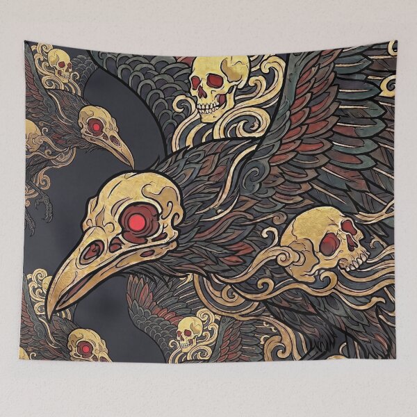 Item preview, Crow Skulls Pattern designed and sold by CalyCollab.