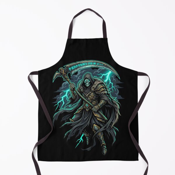 Item preview, Floating Grim Reaper With Scythe And Intense Teal Lightning designed and sold by Tong4130.
