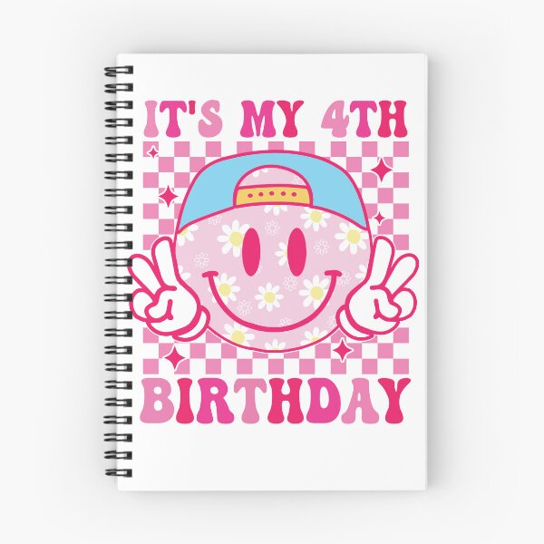 Item preview, Its My 4th Birthday Girl Smile Face 4 Year Old Party Girl designed and sold by Night Forest.