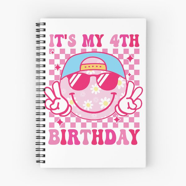 Item preview, Its My 4th Birthday Girl Smile Face 4 Year Old Party Girl designed and sold by Night Forest.