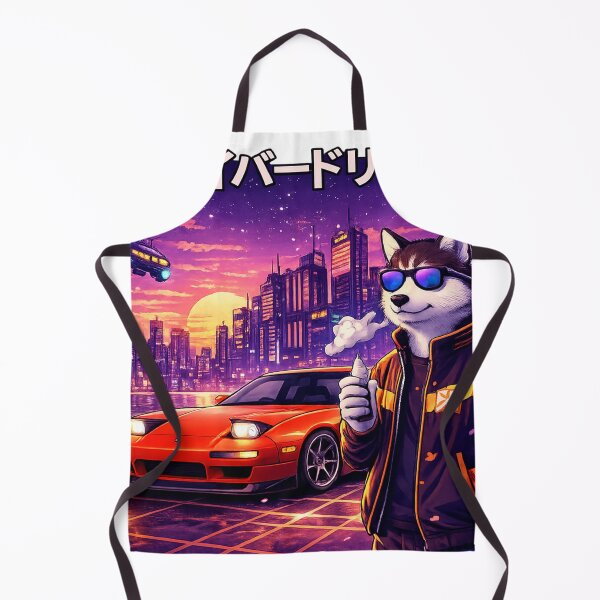 Item preview, Cyber Drift Wolf in a Neon Sunset City designed and sold by ELmestka.