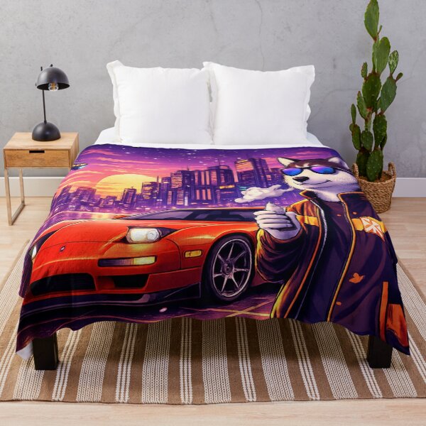 Item preview, Cyber Drift Wolf in a Neon Sunset City designed and sold by ELmestka.