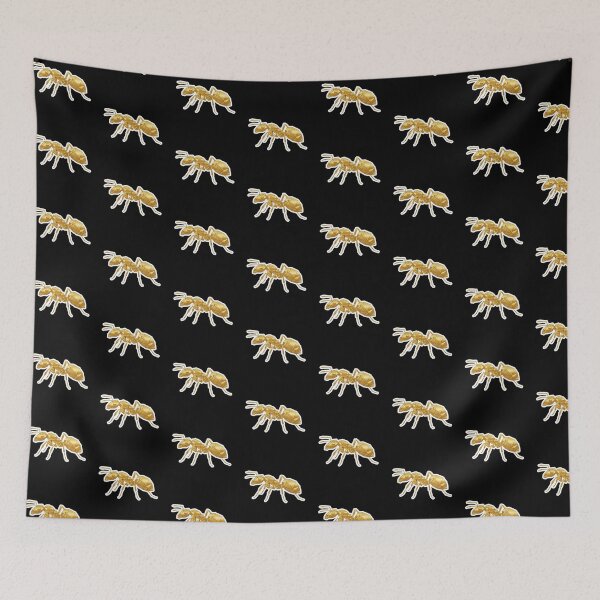 Item preview, Geometric Golden Ant – Modern Insect Sticker for Nature Lovers designed and sold by bsbd-action.