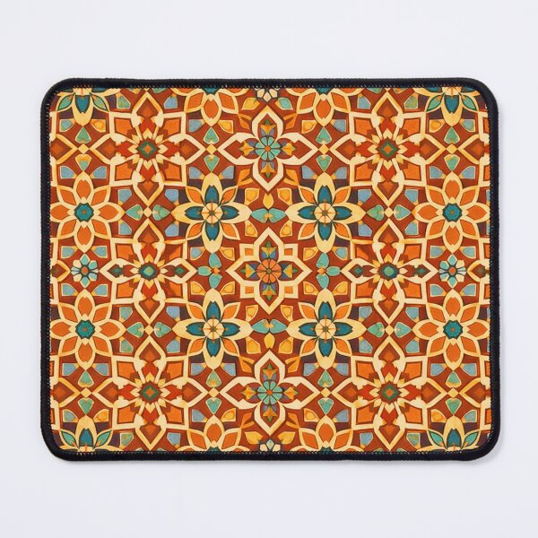 Item preview, Terracotta Desert Moorish Geometric Pattern designed and sold by Myra365Art.