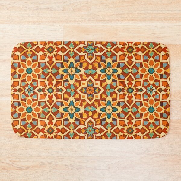 Item preview, Terracotta Desert Moorish Geometric Pattern designed and sold by Myra365Art.
