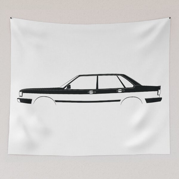 Item preview, 80 Quattro (B2) (Black) designed and sold by Car Silhouettes.