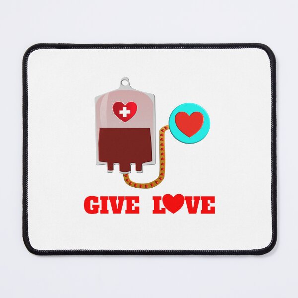 Item preview, Give Love - Blood Donation 3D Heart Art designed and sold by NotEqualOfficial.