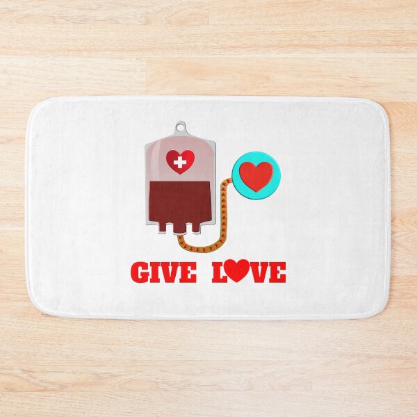 Item preview, Give Love - Blood Donation 3D Heart Art designed and sold by NotEqualOfficial.