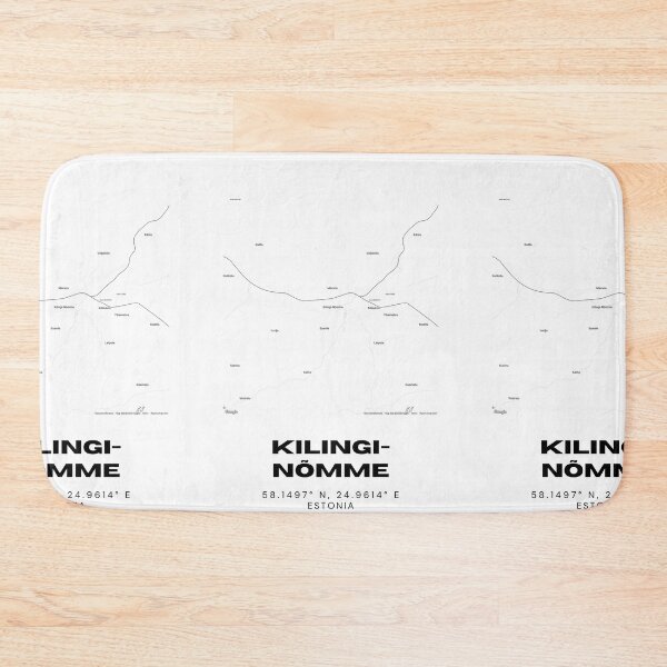 Item preview, Kilingi-Nõmme Coordinates Print | 58.1497° N 24.9614° E | Estonia Art designed and sold by RM-Journey.