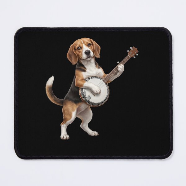 Item preview, Beagle Playing Banjo Player Banjoist Dog Lover designed and sold by DoodleTortle.
