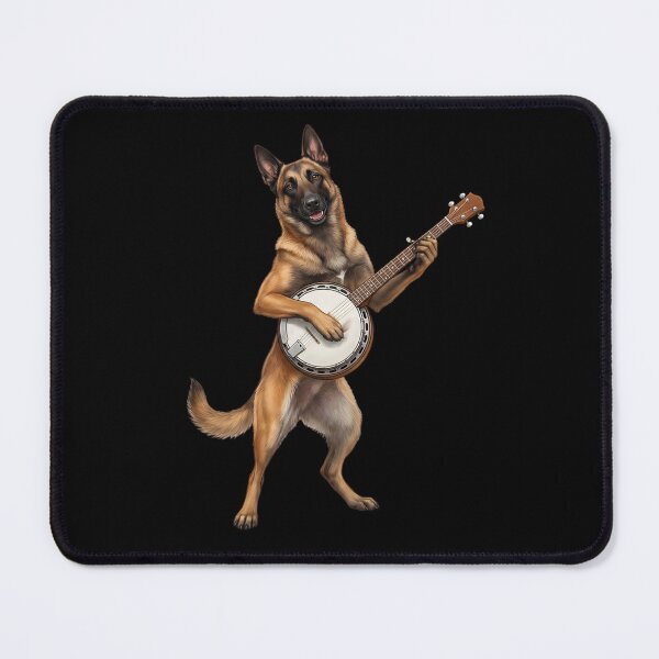 Item preview, Belgian Malinois Playing Banjo Player Banjoist Dog Lover designed and sold by DoodleTortle.