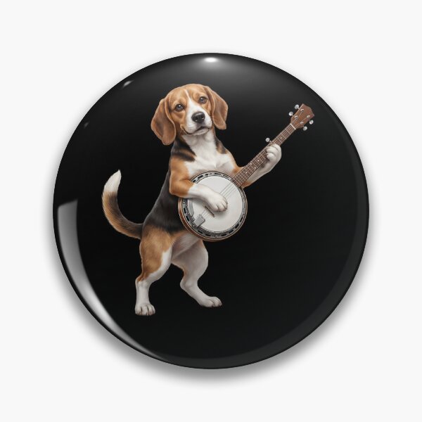 Item preview, Beagle Playing Banjo Player Banjoist Dog Lover designed and sold by DoodleTortle.