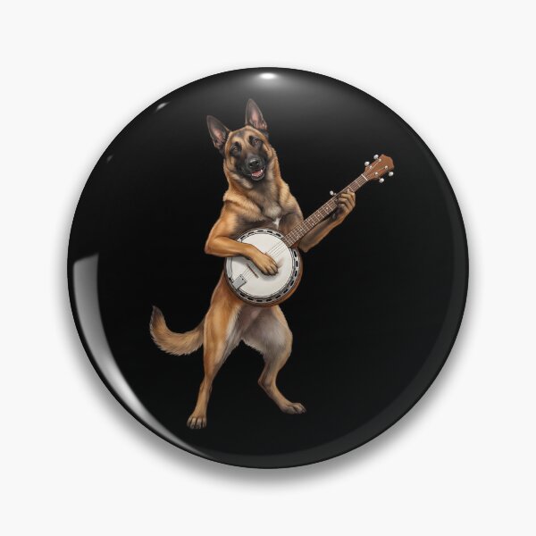 Item preview, Belgian Malinois Playing Banjo Player Banjoist Dog Lover designed and sold by DoodleTortle.