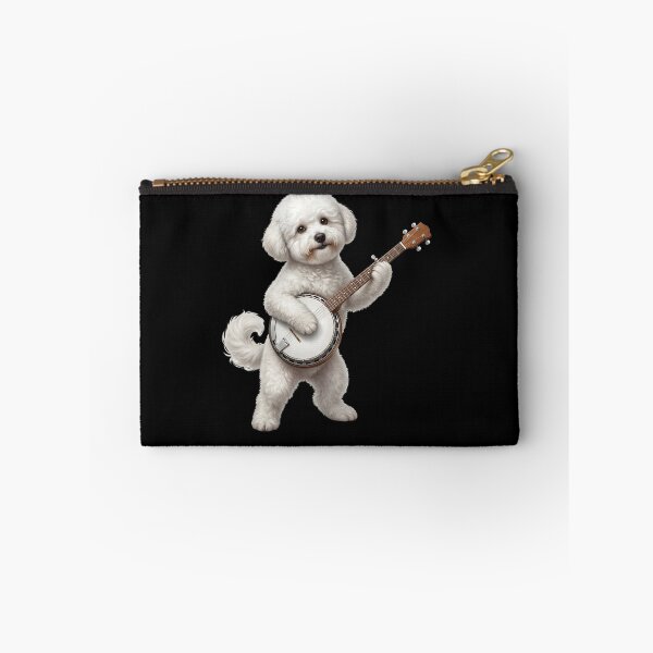 Item preview, Bichon Frise Playing Banjo Player Banjoist Dog Lover designed and sold by DoodleTortle.