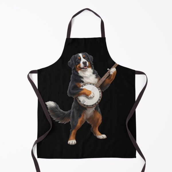 Item preview, Bernese Mountain Dog Playing Banjo Player Banjoist Dog Lover designed and sold by DoodleTortle.
