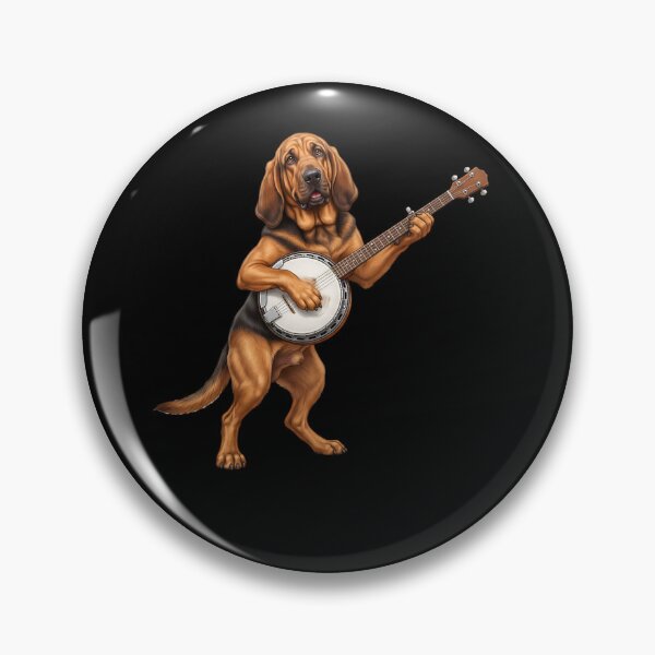 Item preview, Bloodhound Playing Banjo Player Banjoist Dog Lover designed and sold by DoodleTortle.