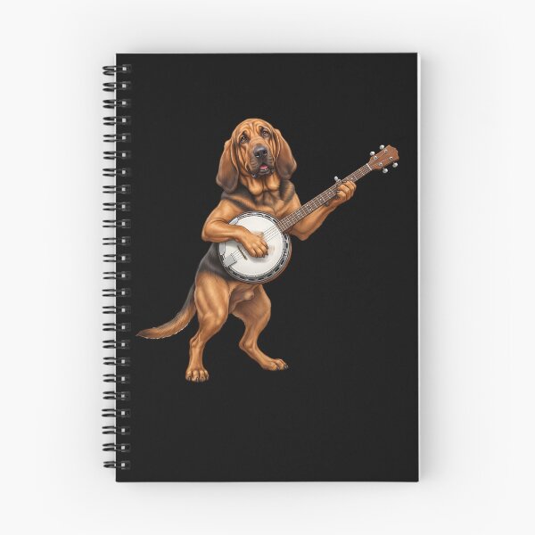 Item preview, Bloodhound Playing Banjo Player Banjoist Dog Lover designed and sold by DoodleTortle.
