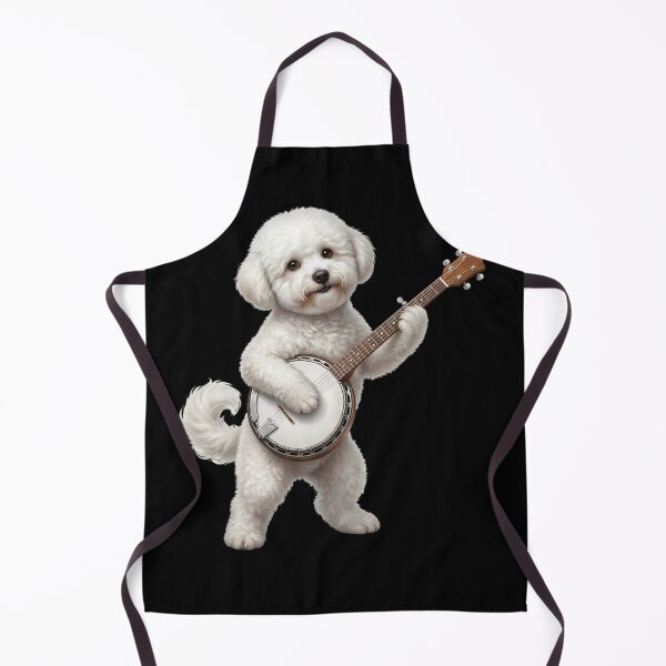 Item preview, Bichon Frise Playing Banjo Player Banjoist Dog Lover designed and sold by DoodleTortle.
