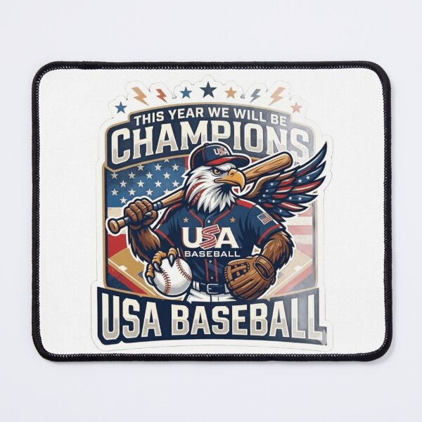 Item preview, USA Baseball Championship Eagle - This Year We Will Be Champions Sticker designed and sold by zakman02.