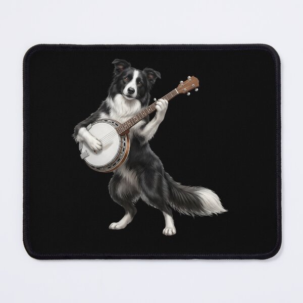 Item preview, Border Collie Playing Banjo Player Banjoist Dog Lover designed and sold by DoodleTortle.