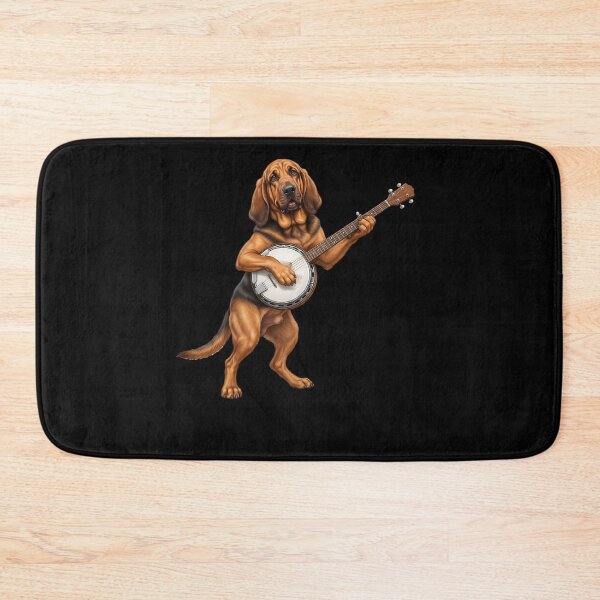 Item preview, Bloodhound Playing Banjo Player Banjoist Dog Lover designed and sold by DoodleTortle.