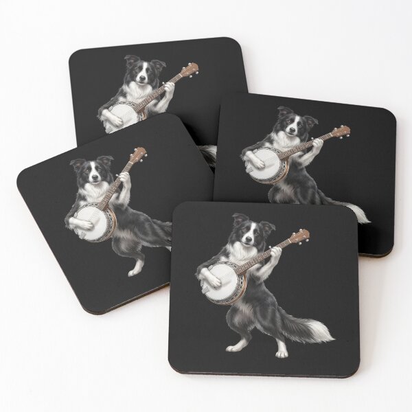 Item preview, Border Collie Playing Banjo Player Banjoist Dog Lover designed and sold by DoodleTortle.